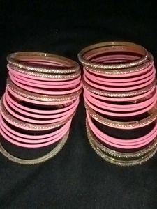 Pink Bangle Set