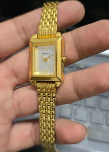 Sonata Ladies Gold Plated Watch