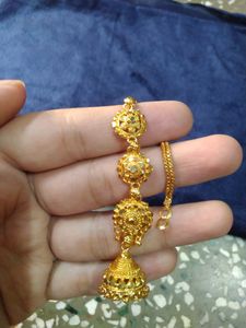 Gold-Plated Brass Golden Jhumki For Womens