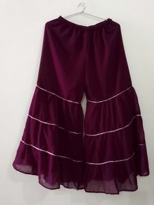 Brand New Maroon Sharara Palazzo