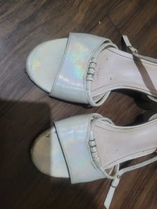 White Heels Sandals