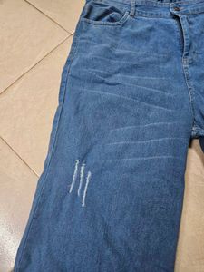 Women&#39;s Blue Sassafras Slightly Ripped Jeans