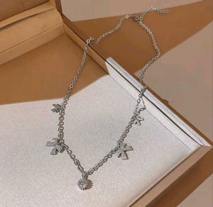 Bow Charm Necklace Anti tarnish