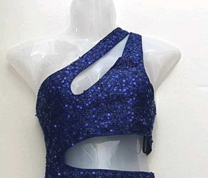 Sequin One-Shoulder Dress