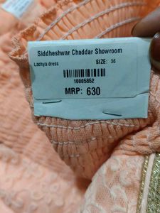 Peach Net Lehenga Skirt