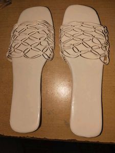 Woven Detail Slides Footwear