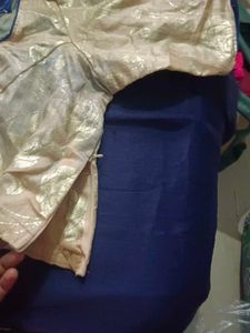 Back Neck Design With Side Zip Lining Blouse