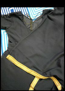 Black Anarkali Gown With Dupatta