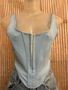 URBANIC Blue Corset Top