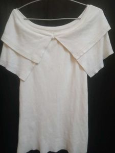 Off-White Layered Top Y2K Inspired