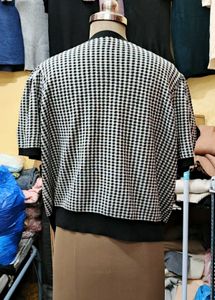 gingham pintrest cardigan