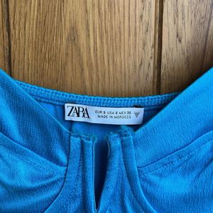 Zara Metallic Corset Cup Bodysuit