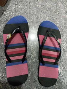 Striped Flip Flops