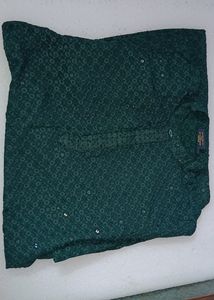 New Green Partywear Kurta