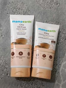Mamaearth Chia Seeds Facewash + Moisturizer