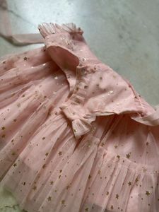 Pink &amp; Gold Star Tulle Dress