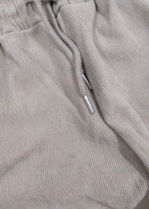 beige Fleece track Pants