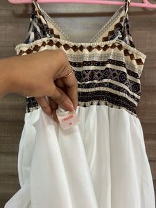 Urbanic White Beach Wear Dress
