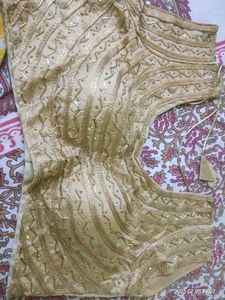 Embroidered Golden Blouse