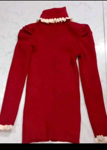 Red Turtleneck Sweater