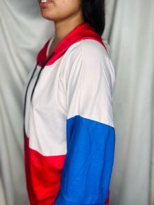Stylish Color Block Hoodie