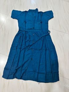 Blue Shirt Dress
