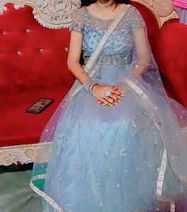 Elegant Blue Lehenga Choli