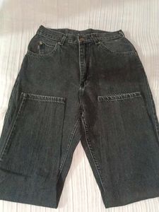 Vintage Black Wash Denim Jeans