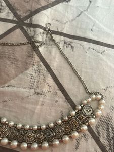 Pearl &amp; Silver Necklace