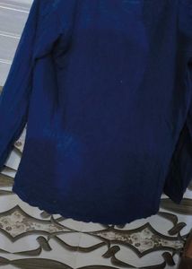 Blue Graphic Print T-Shirt