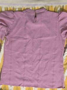 Magenta Flared Arm Top