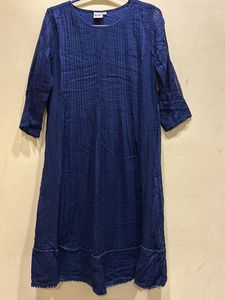 Neerus Blue Kurta Size L