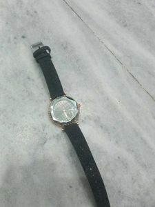 Girls Watch With Glitter Strap