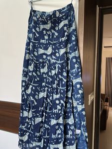 Printed Tiered Maxi Skirt