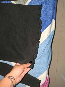 Ribbed long-sleeved top
