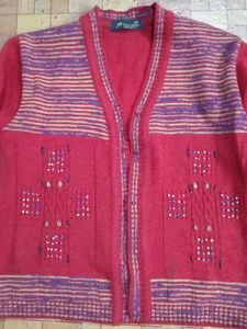 Red Knitted Cardigan