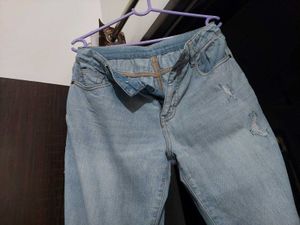 Light Wash Distressed Jeans