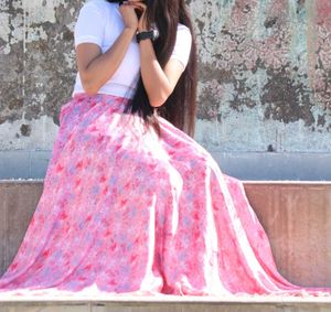 Pink Long Skirt