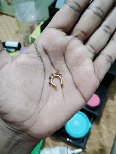 Gold &amp; Ruby Septum Ring
