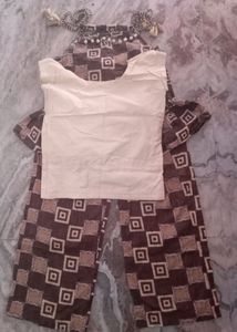 Peplum Top With Plazzo And Inner