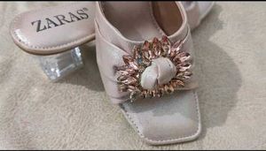 Zaras Heels with Jewel Detail
