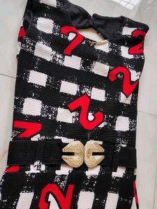 Short One Piece Dress With Detachable Belt