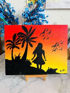 Homemade Sunset Gaze Painting
