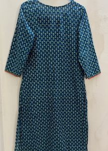 Indigo Coloured Straight Kurti