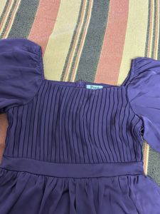 princess Puff Sleeve Mini Dress