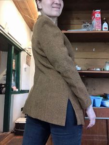 Brown Textured Blazer