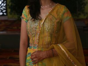 Organza Lehnga Choli/ Traditional/Ethnic