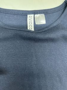 h&amp;m ribbed crop top for women