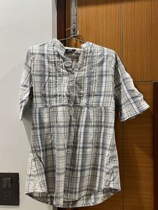 Checkered Casual Top