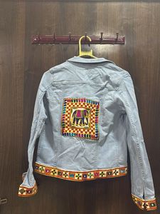 FUSION DENIM JACKET and BLOUSE😍😍combo